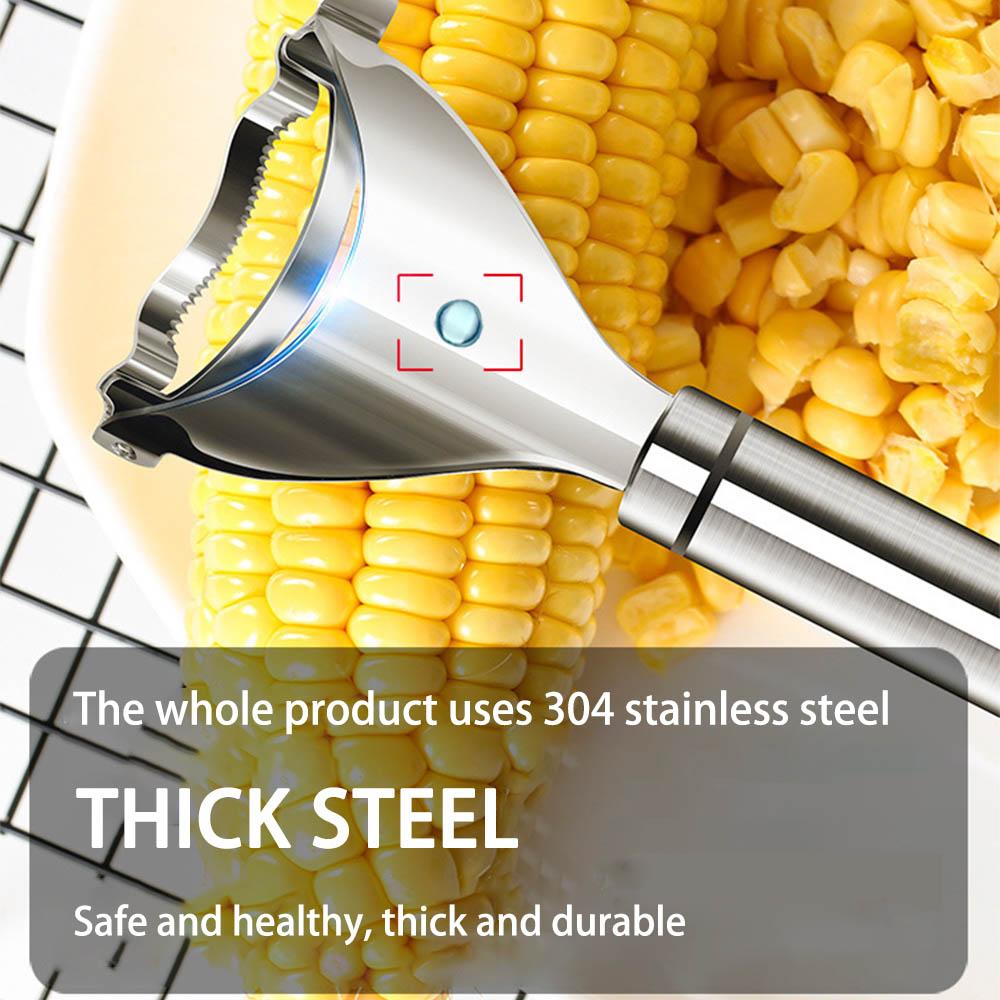 Stainless Steel Corn Cob Peeler for easy use | CornMaster
