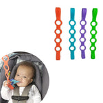Silicone Strap for Pacifiers, Teethers, and Bottles – Adjustable
