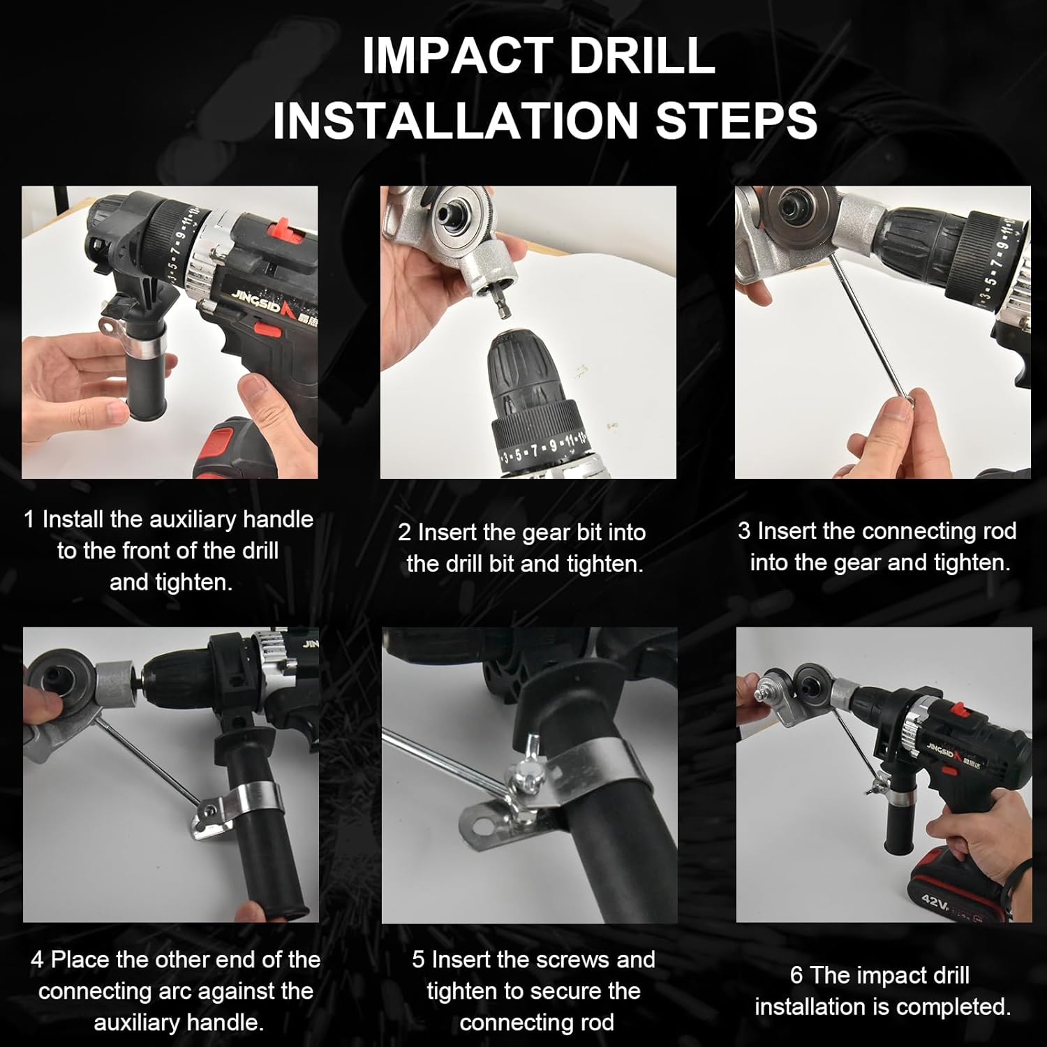 Metal cutting attachment for drills with protective cover and cutting disc