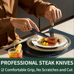 Elegant 24-piece Black Cutlery Set – Stainless Steel & Dishwasher Safe