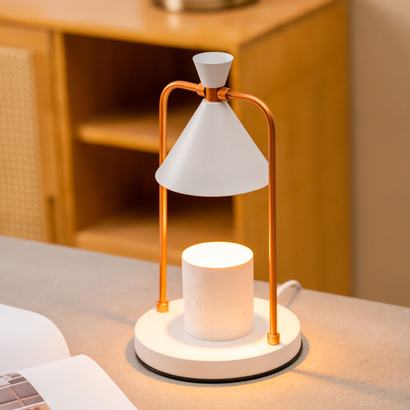 Elegante Duftlampe mit einstellbarer Wärme und Schirm