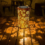Solar Garden Lantern with Sunflower Motif
