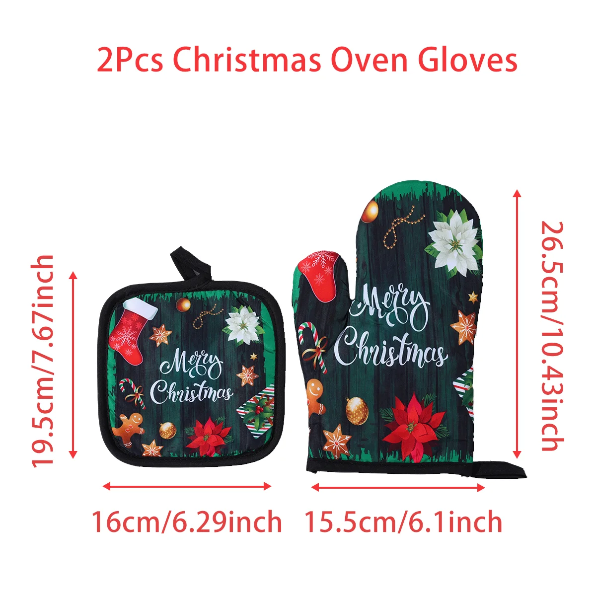 Festliche Ofenhandschuhe für die Weihnachtszeit | MaxHeat Duo