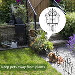 SmartGarden Faltbarer Kunststoff Gartenzaun | 40 cm Höhe | 10er-Pack