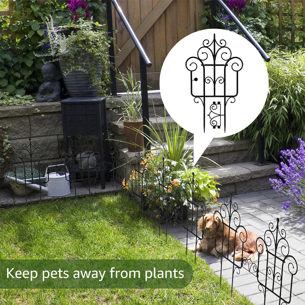 SmartGarden Faltbarer Kunststoff Gartenzaun | 40 cm Höhe | 10er-Pack