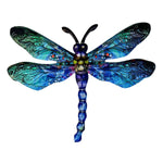Dynamische 3D Libellen-Wanddekoration aus Schmiedeeisen