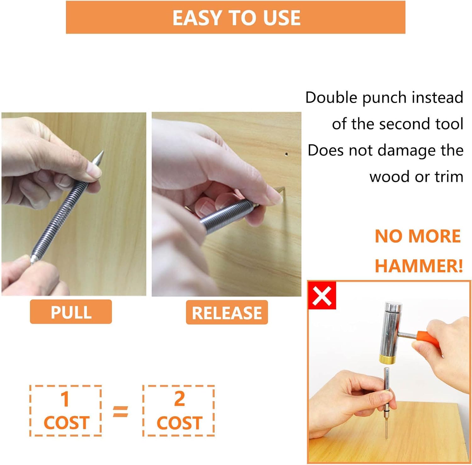 Precision pin - Marks without a hammer
