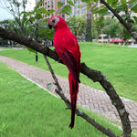 Lifelike Parrot Garden Ornament – Colorful Bird Figurine