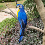 Lifelike Parrot Garden Ornament – Colorful Bird Figurine