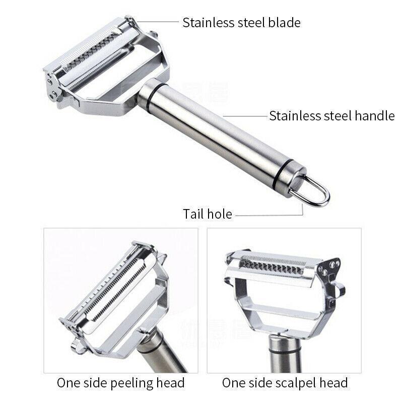 Versatile Stainless Steel Vegetable and Julienne Slicer