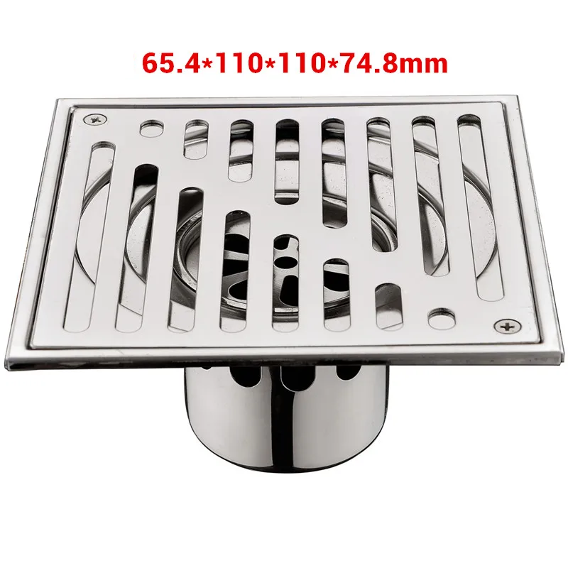 Elegant shower floor drain with tile integration