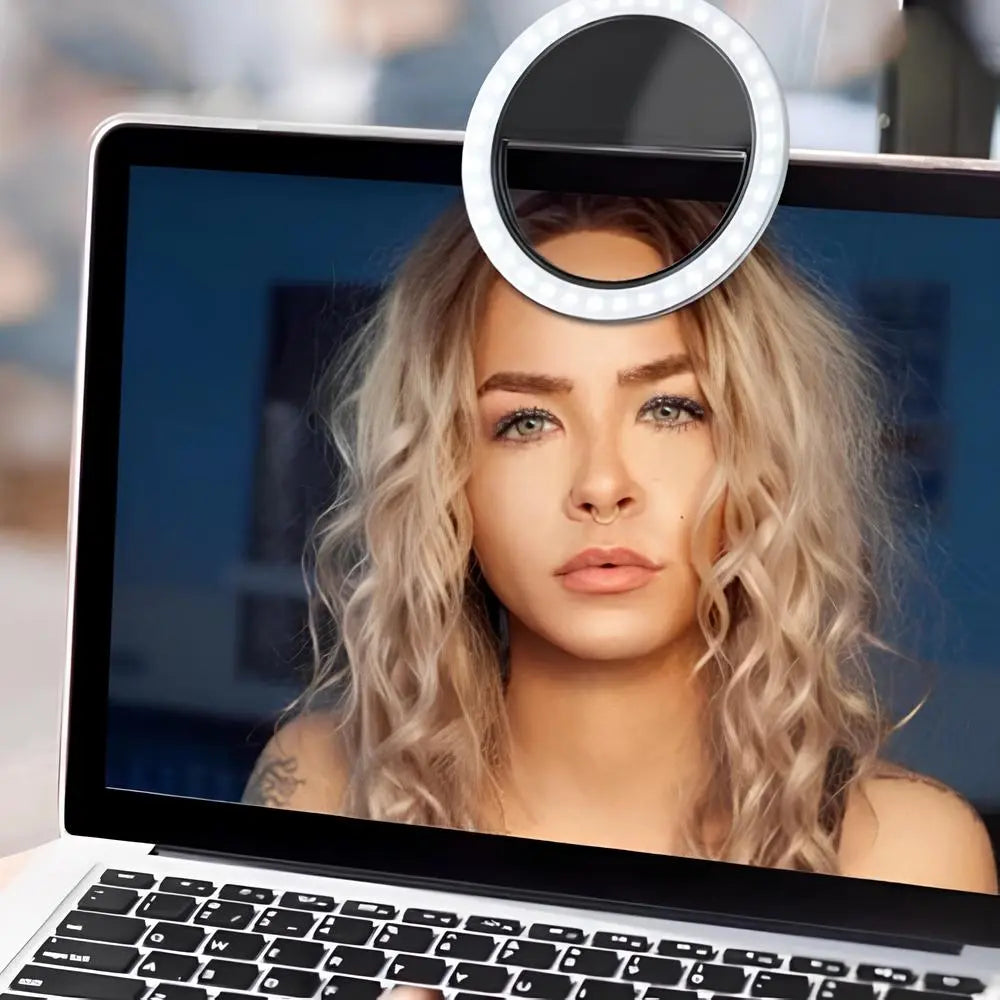 Praktisches Clip-On Licht für klare Aufnahmen