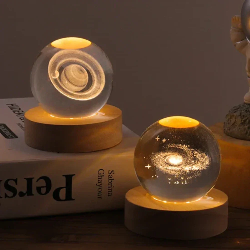 3D-Engraved Crystal Sphere - AstralGlow