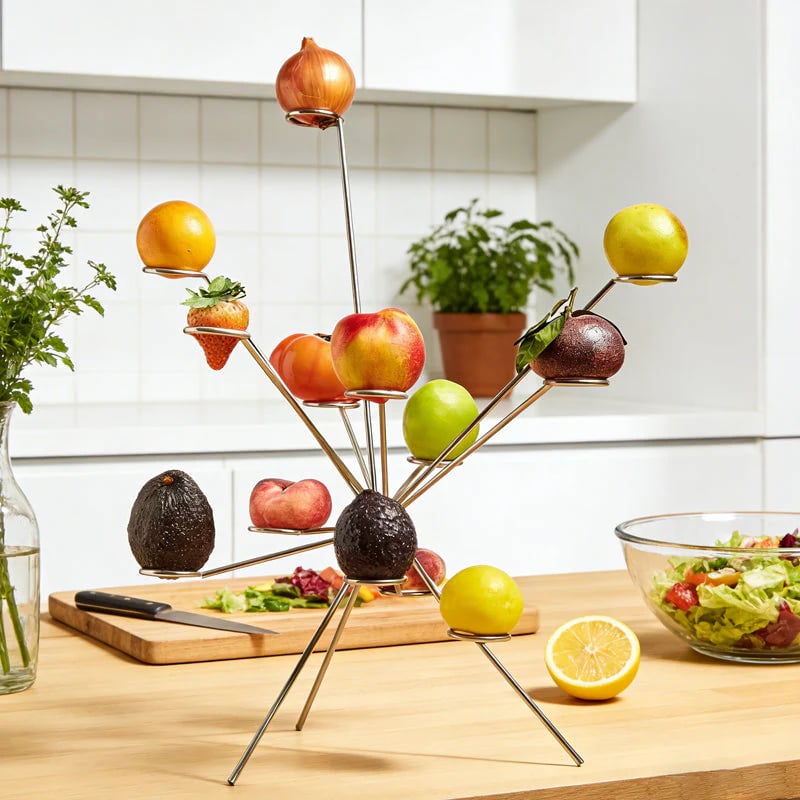 Schwebende Obstschale: Stilvolles Design für Ihre Küche