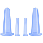 4 Silikonbecher für entspannende Gesichts- und Körpermassagen