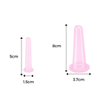 4 Silikonbecher für entspannende Gesichts- und Körpermassagen
