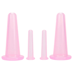 4 Silikonbecher für entspannende Gesichts- und Körpermassagen