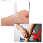 4 Silikonbecher für entspannende Gesichts- und Körpermassagen