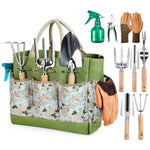 Hochwertiges 9-teiliges Gartenwerkzeug-Set | Edelstahl & Holzgriffe
