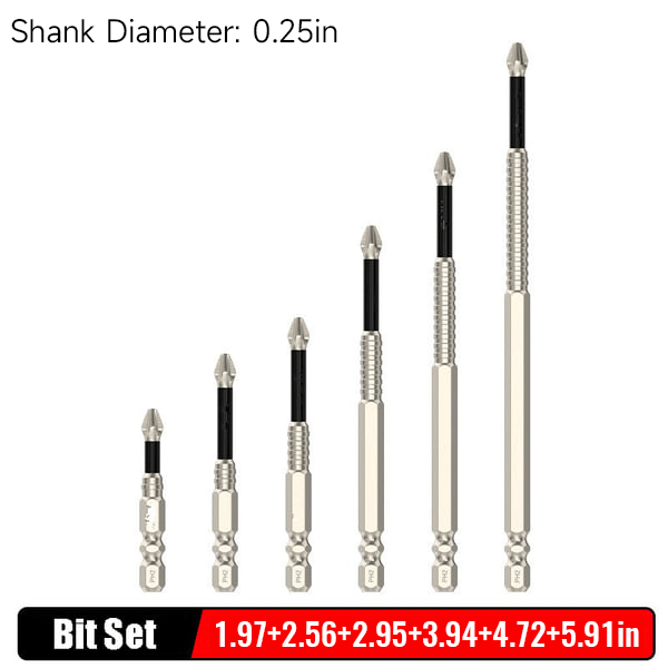 Magnetisches Schraubendreher-Bit-Set – Perfekte Kontrolle (6 Teile)