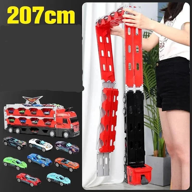 Truck Racing Track – 2-in-1 Fold-Out Playset
