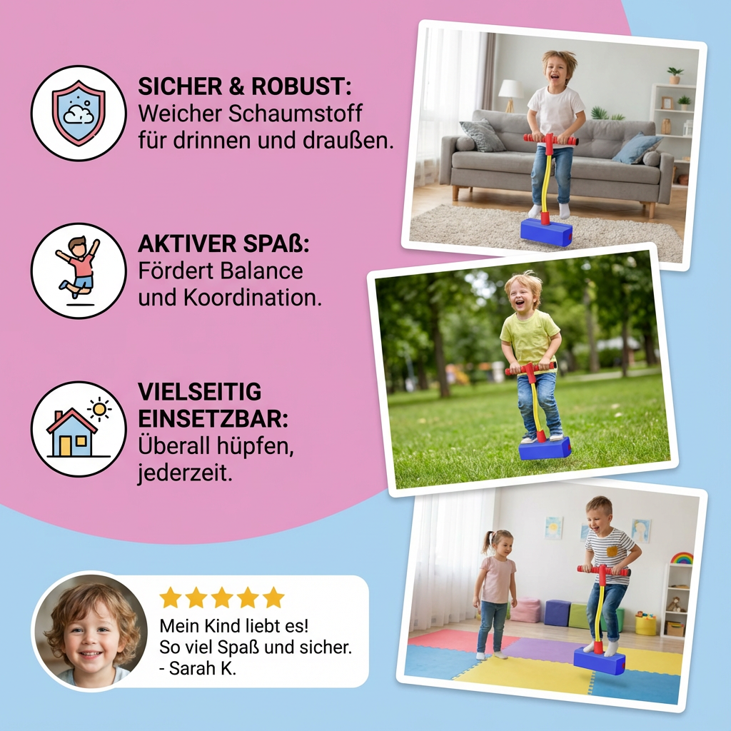 Foam Pogo Jumper for Kids – Indoor/Outdoor Pogo Hopper