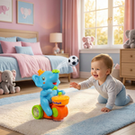 Elephant-shaped balloon toy