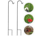 Eleganter Gartenhaken aus robustem Metall | 76 cm | Schwarz