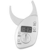 Digital body analysis scale with LCD display and comfortable handle