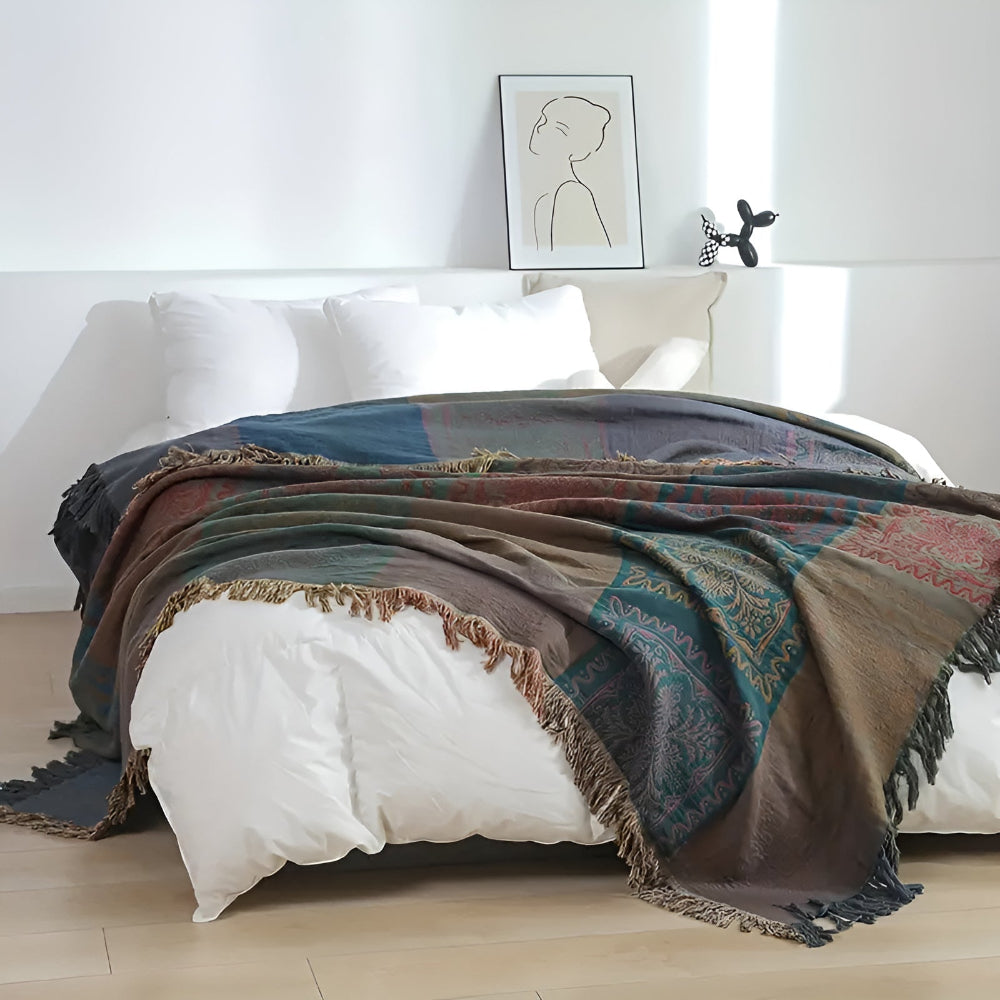 Boho Tassel Blanket for a Cozy Home