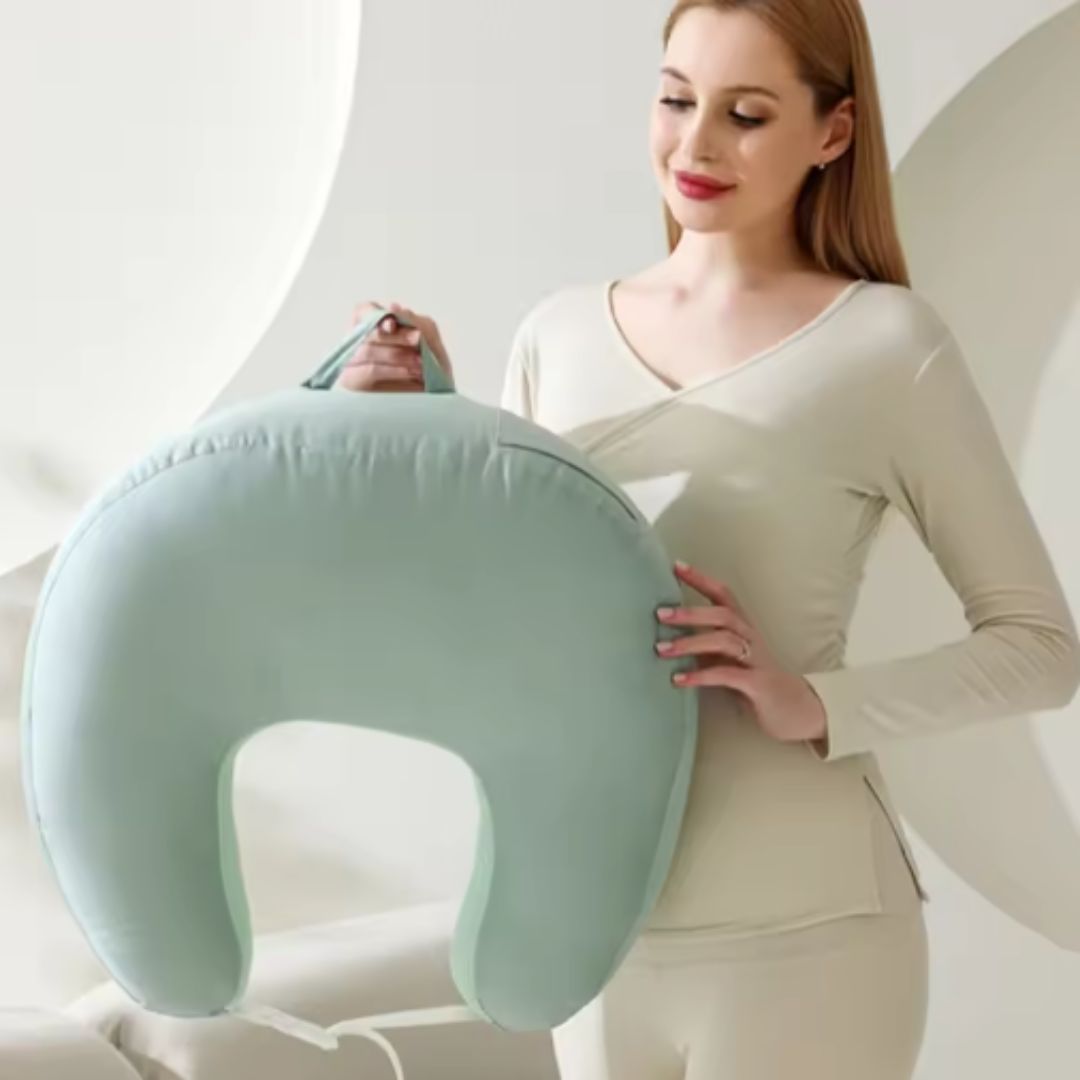Ergonomic Nursing Pillow with Back Support for Comfortable Feeding