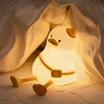 Verspielte Nachtlampe für Kinder – Wiederaufladbare Silikonlampe mit Farbwechsel