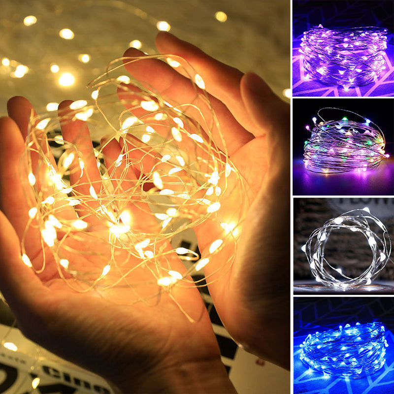 Decorative Copper Wire String Lights with USB Connection