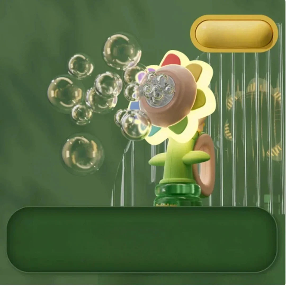 Flower Bubble Machine for Kids – Luminous Bubble Blower