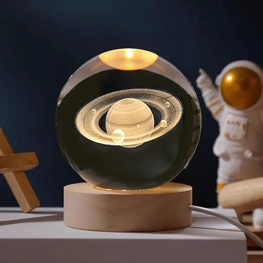 3D-Engraved Crystal Sphere - AstralGlow