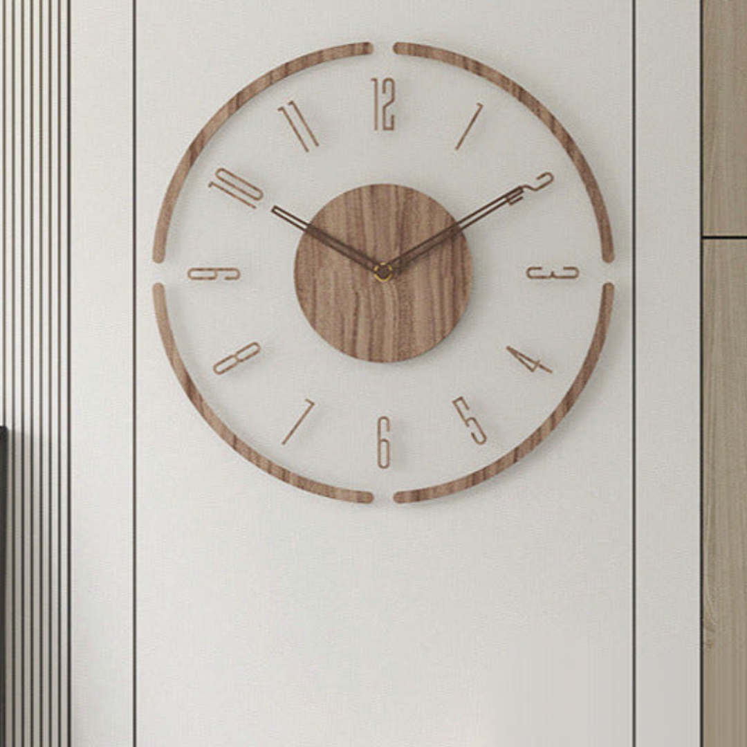 35 cm Stylish Solid Wood Wall Clock for Every Home