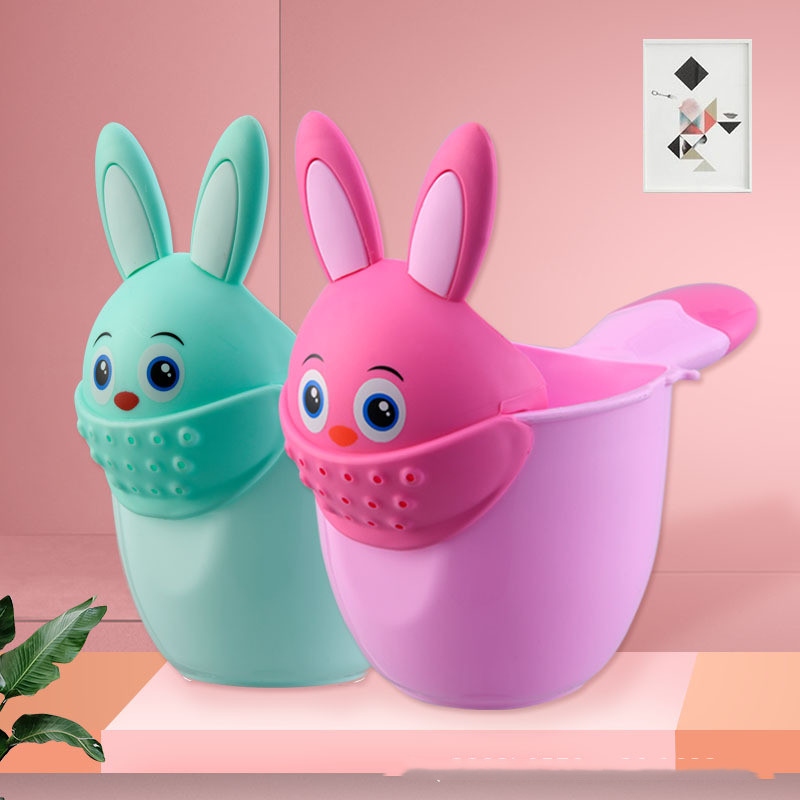 Kids' Shampoo Rinser – Washing Cup for Children with Bunny Motif