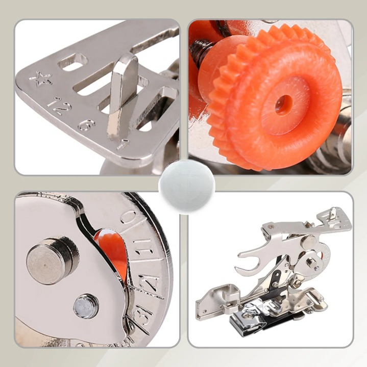 Adjustable Presser Foot | Precise Pleat Guiding | Even Spacing