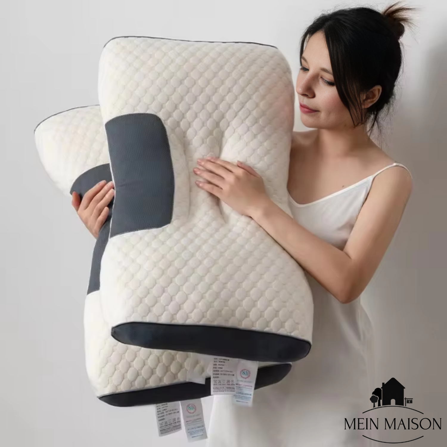 Ergonomisches Nackenkissen aus Memory-Schaum für optimalen Schlaf