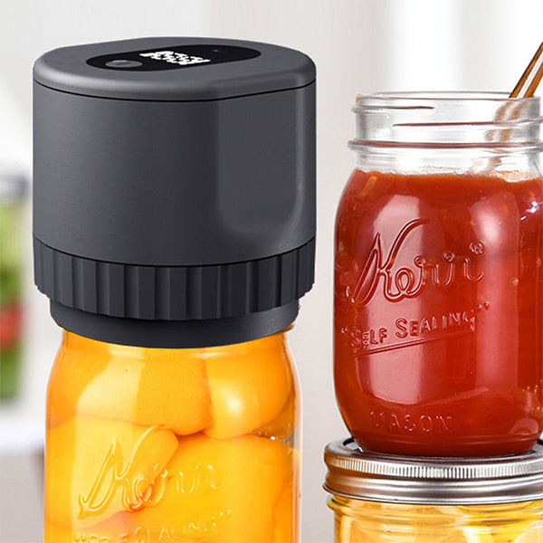 Electric vacuum sealer for canning jars