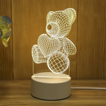 3D Illusionslicht mit USB-Anschluss für zauberhafte Akzente