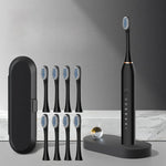SonicPure Electric Toothbrush – Rechargeable, Quiet, and 8 Brush Heads