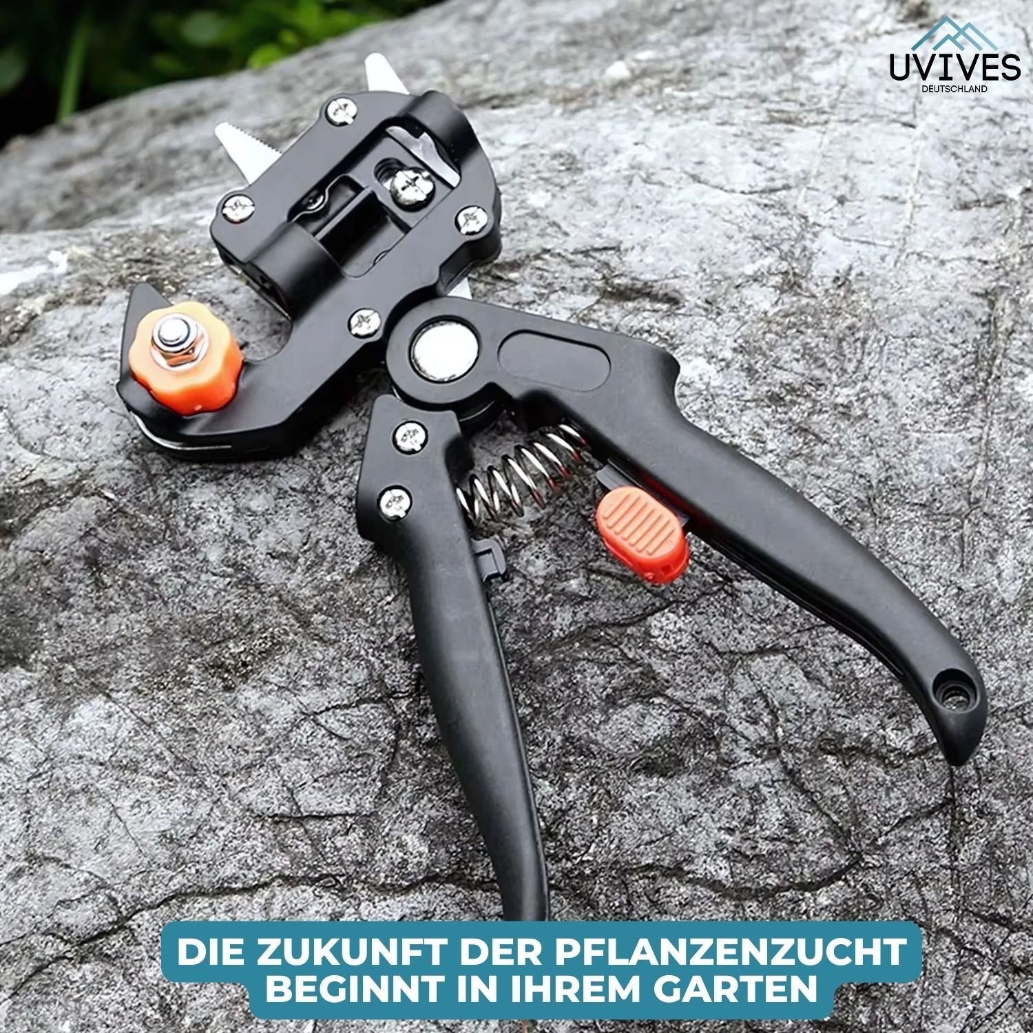GartenMeister - 2-in-1 Veredelungs- und Schnittschere für Pflanzen