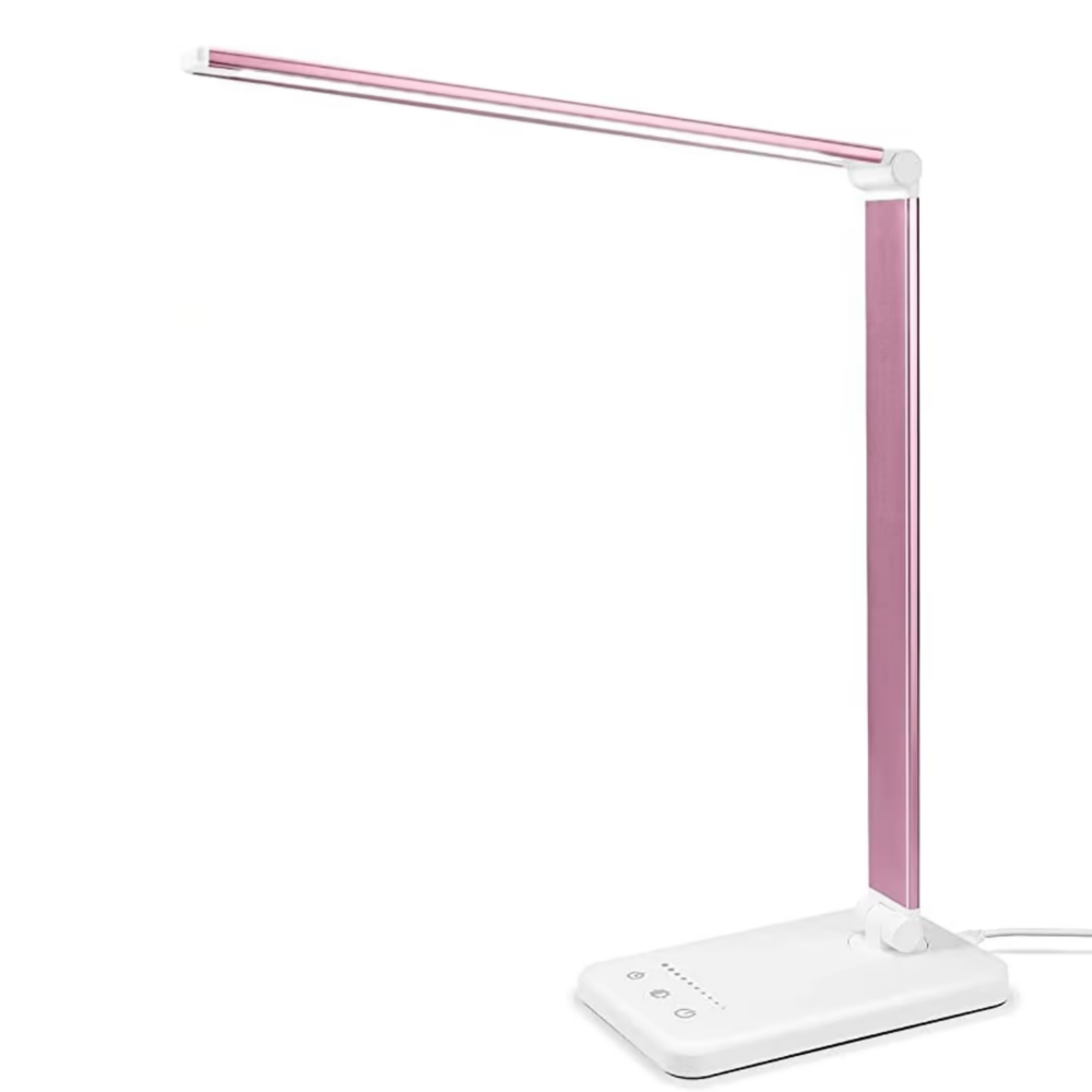 Moderne Schreibtischlampe mit USB-Anschluss und 5 Lichtmodi