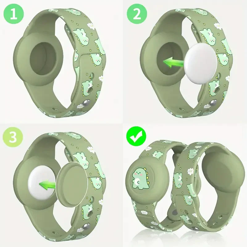 Child Safety Wristband with AirTag Tracker