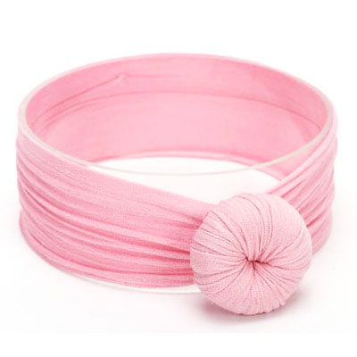 Knotted Bow Headband for Girls - Soft Baby Turban Headband