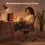 Compact wall heater with ceramic element for cozy warmth
