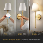 Cordless Wall Lamp with Remote Control – No Drilling Required