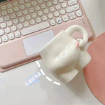 Charming ceramic mug with round belly design