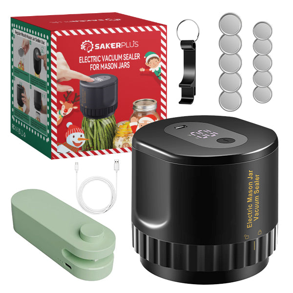 Electric vacuum sealer for canning jars